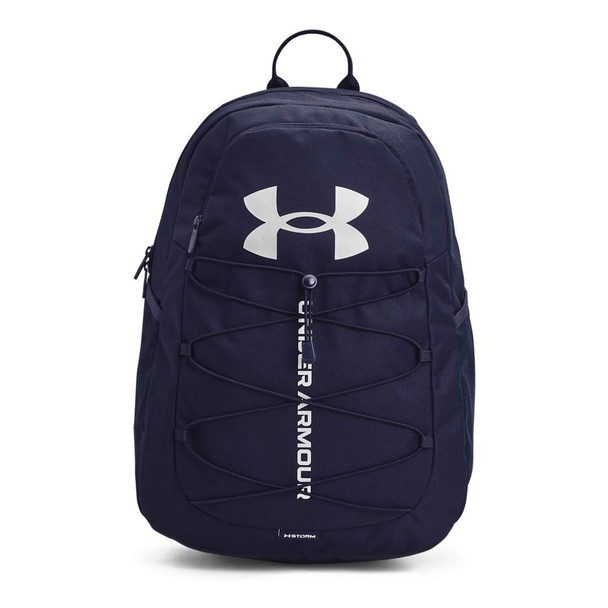 UNDER ARMOUR Hustle Sport Midnight Navy/Metallic Silver Backpack (1364181-410-OSFA)