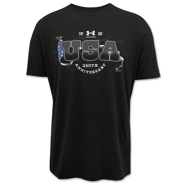 UNDER ARMOUR Men's Freedom 1776 Black/White T-Shirt