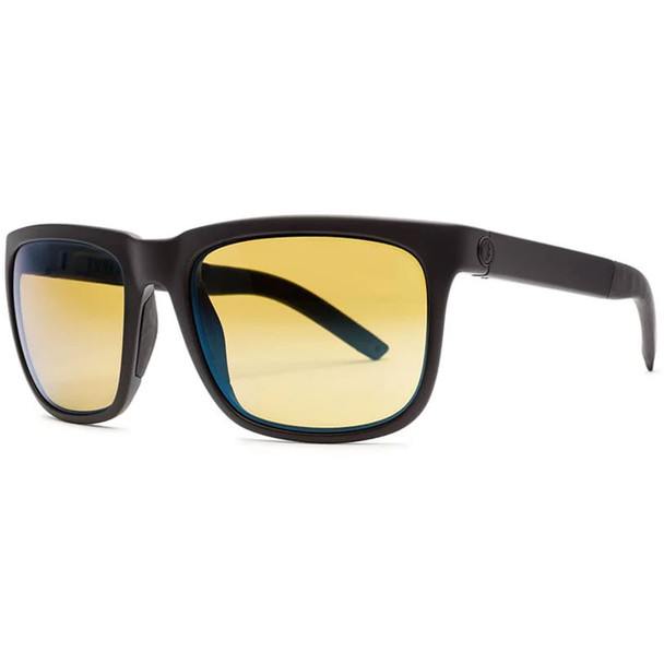 ELECTRIC Knoxville Sport Matte Black/Yellow Polarized Pro Sunglasses (EE15101090)