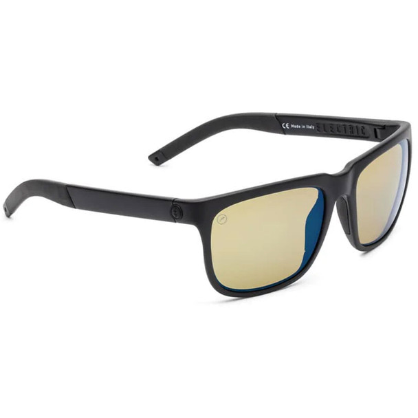 ELECTRIC Knoxville Sport Matte Black/Yellow Polarized Pro Sunglasses (EE15101090)