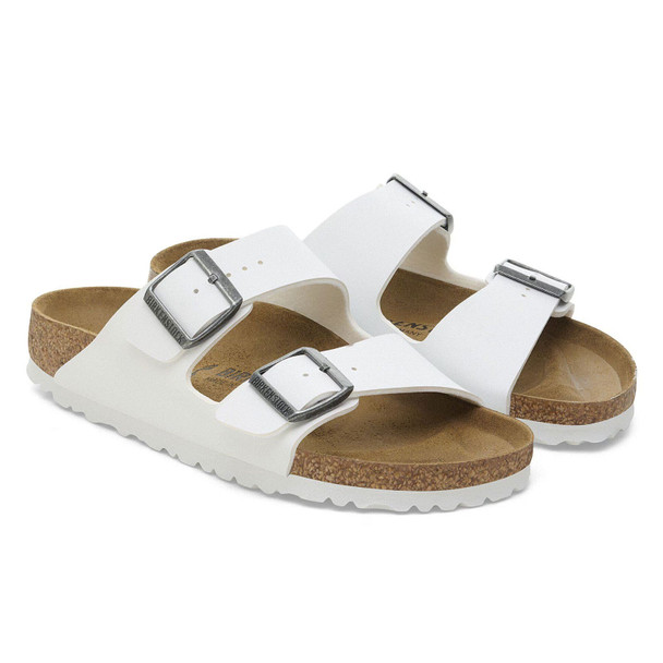 BIRKENSTOCK Arizona Birko-Flor White Sandals