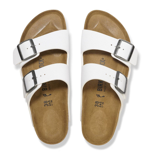 BIRKENSTOCK Arizona Birko-Flor White Sandals