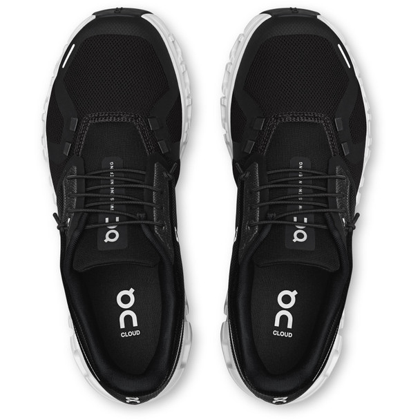 ON FOOTWEAR Women's Cloud 6 Wide Black/White Shoes