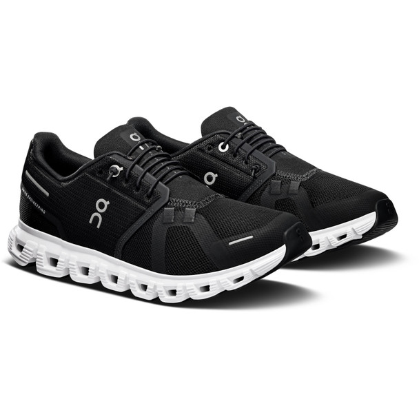 ON FOOTWEAR Women's Cloud 6 Wide Black/White Shoes