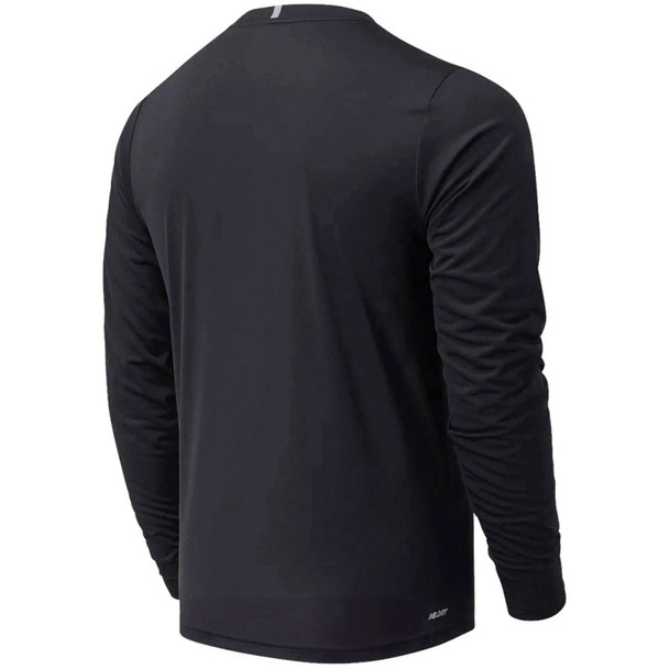 NEW BALANCE Men's Core Run Black Long Sleeve Shirt