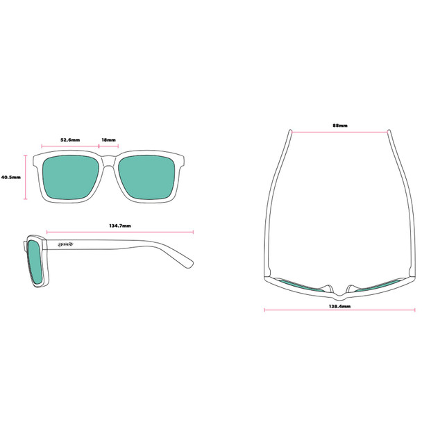 GOODR Not An Actual Professor Sunglasses (G00856-SLG-01)