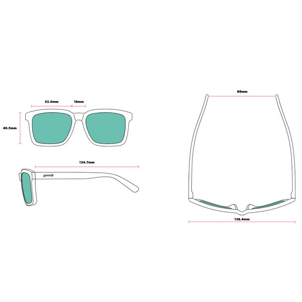 GOODR Living Highlight Reel Sunglasses (G00858-SLG-01)