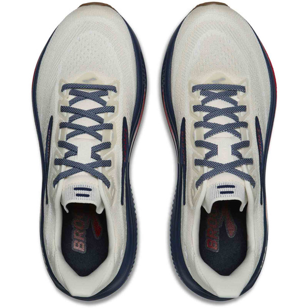 BROOKS Women's Ghost 18  USA Limited Edition  Coconut/Red/Blue Running Shoes
