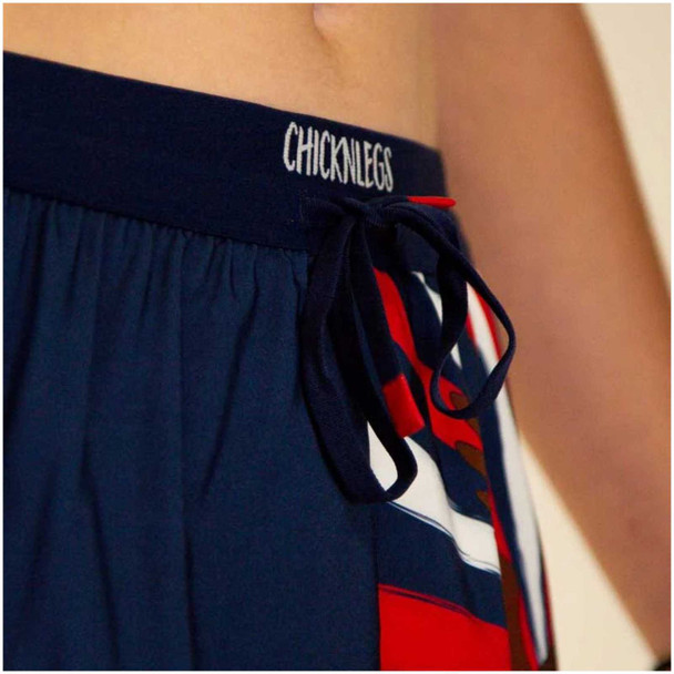 CHICKNLEGS Men's USA Eagle 2in DS Split Shorts