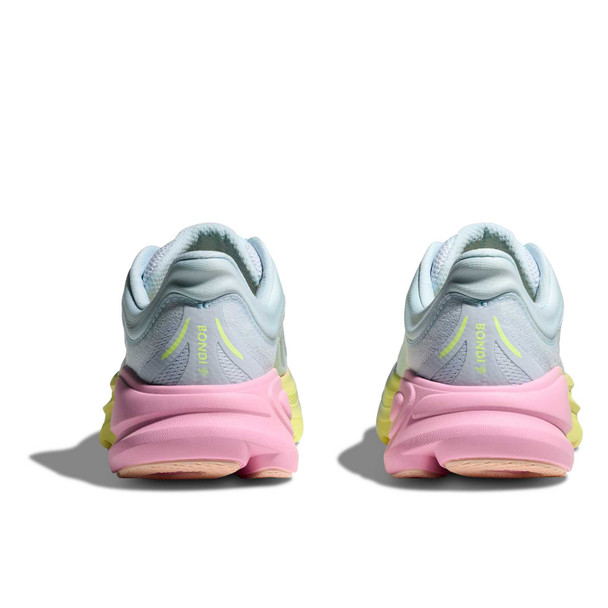 HOKA Women's Bondi 9 Wide Glimmering Blue/Overcast Running Shoes (1162014-GNGB)