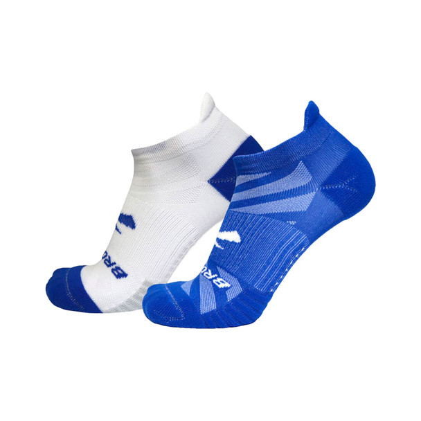 BROOKS Ghost Lite No Show 2-Pack Neo Blue And White/Neo Blue Socks