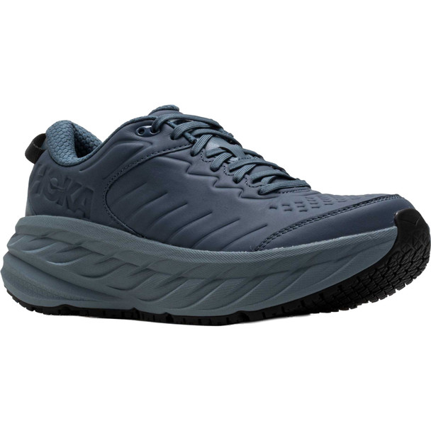 HOKA Men's Bondi SR Faded Navy/Carbon Black Shoe