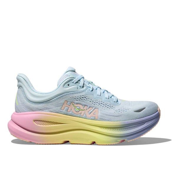 HOKA Women's Bondi 9 Glimmering Blue/Overcast Running Shoes