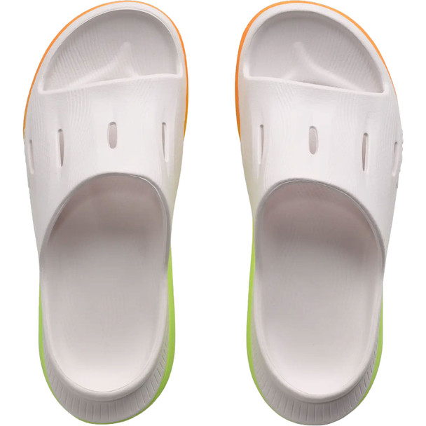 HOKA Unisex Ora Recovery Slide 3 White/Neon Yuzu Slides