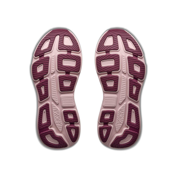 HOKA Women's Bondi 9 White/Pink Opal Running Shoes