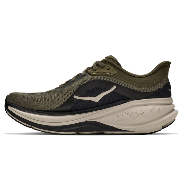 HOKA Men's Clifton Pro Antique Olive/River Rock Grey Running Shoes