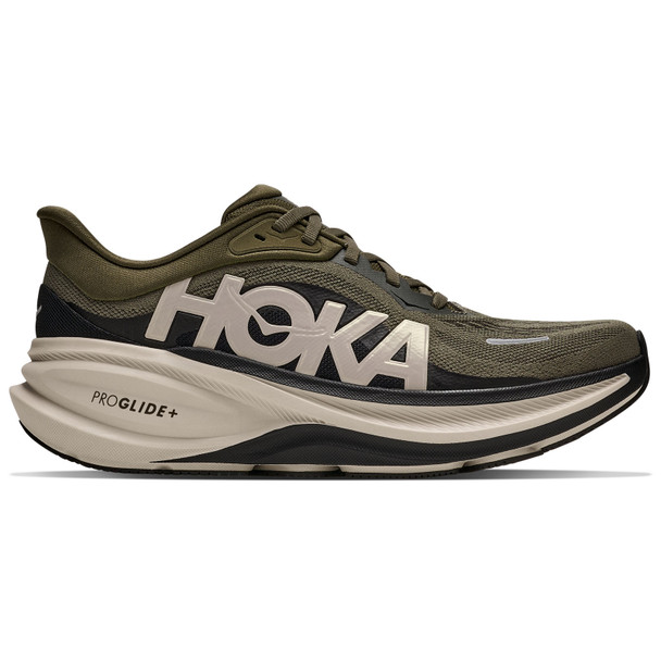HOKA Women's Clifton Pro Antique Olive/River Rock Grey Running Shoes