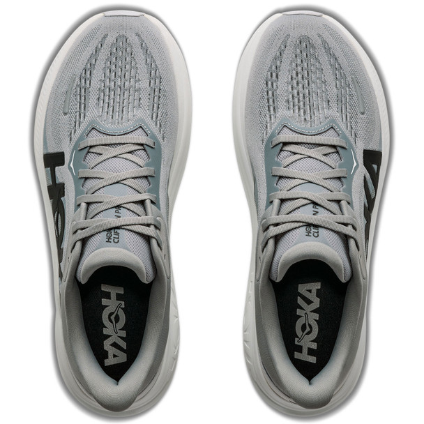 HOKA Men's Clifton Pro Wide Stellar Grey/Galactic Grey Running Shoes