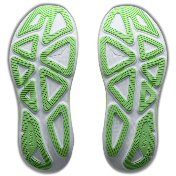 HOKA Women's Clifton Pro Wide Cosmic Grey/Neon Yuzu Running Shoes