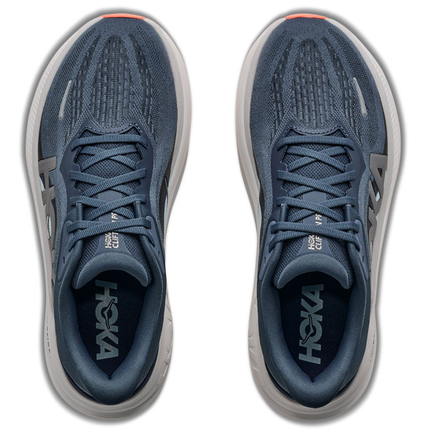 HOKA Women's Clifton Pro Wide Faded Navy/Glimmering Blue Running Shoes
