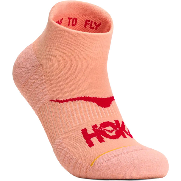 HOKA Unisex No-Show Run Sunstone Sock