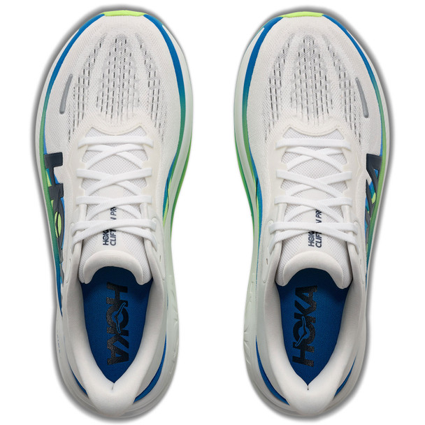 HOKA Men's Clifton Pro Wide Frost/Virtual Blue Running Shoes