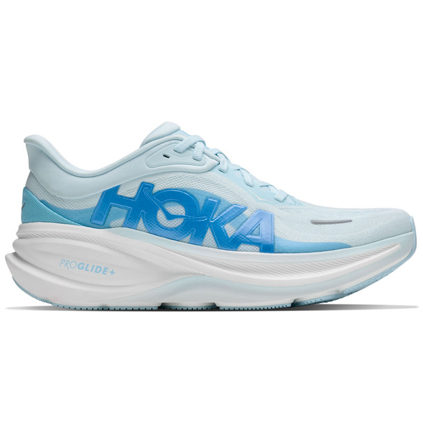 HOKA Women's Clifton Pro Wide Glimmering Blue/Soaring Blue Running Shoes