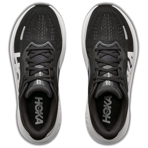 HOKA Men's Clifton Pro Wide Black/Cosmic Grey Running Shoes