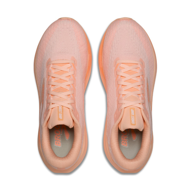 BROOKS Women's Ghost Amp Peach/Peach/White Running Shoes