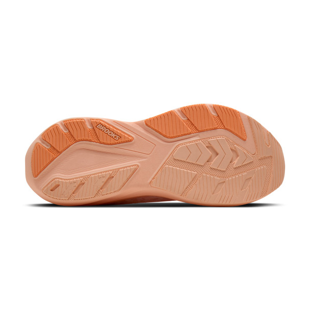 BROOKS Women's Ghost Amp Peach/Peach/White Running Shoes