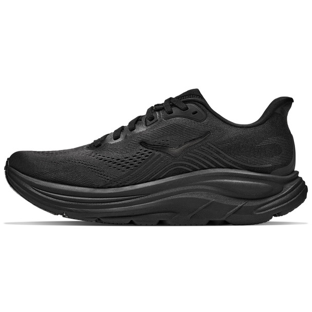 HOKA Men's Clifton 11 Wide Black/Black Running Shoes