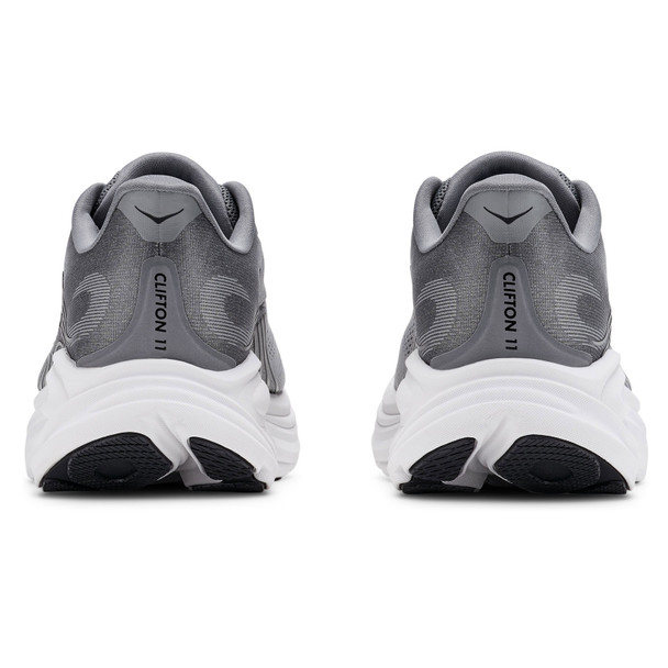 HOKA Men's Clifton 11 Wide Galactic Grey/Stellar Grey Running Shoes