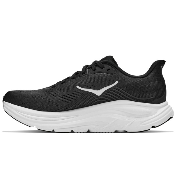 HOKA Women's Clifton 11 Wide Black/White Running Shoes