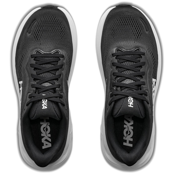 HOKA Women's Clifton 11 Wide Black/White Running Shoes