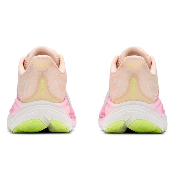 HOKA Women's Clifton 11 Wide Tangerine Glow/White Running Shoes