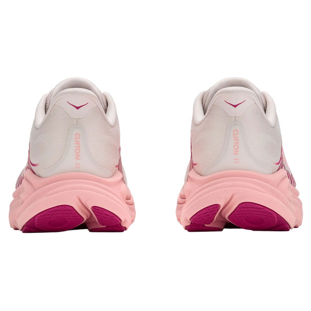 HOKA Women's Clifton 11 Wide Rose Cream/Dewy Pink Running Shoes