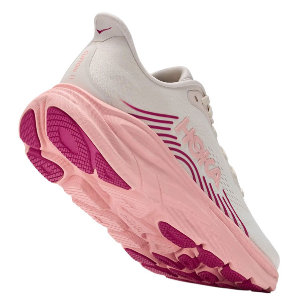HOKA Women's Clifton 11 X-Wide Rose Cream/Dewy Pink Running Shoes
