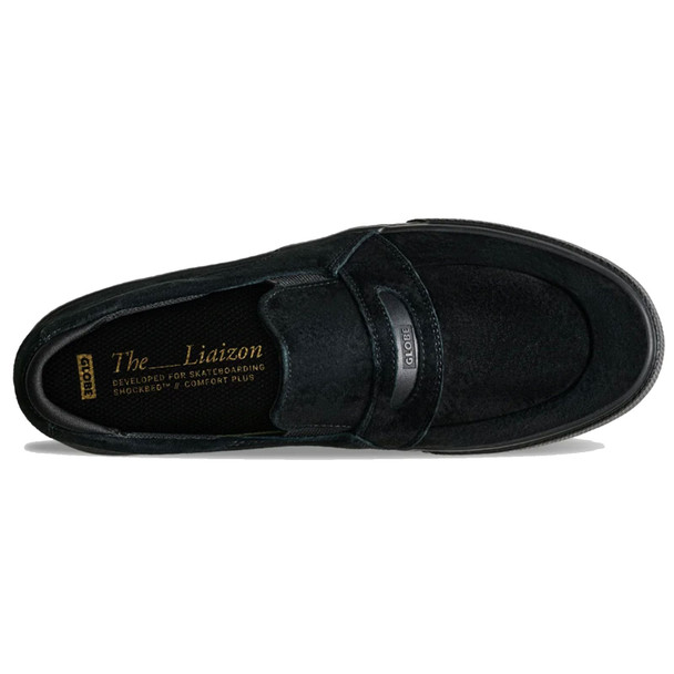 GLOBE Men's Liaizon Black Suede Shoes