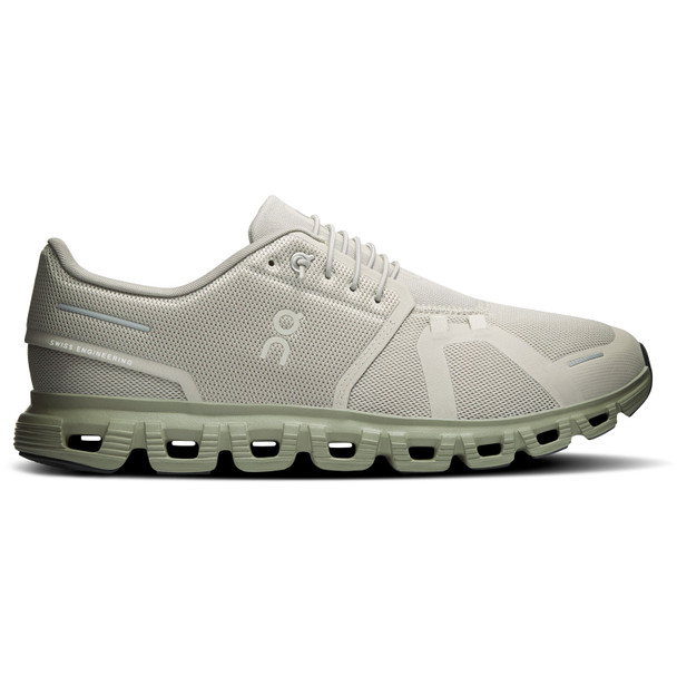 ON FOOTWEAR Men's Cloud 6 Brume/Olive Running Shoes