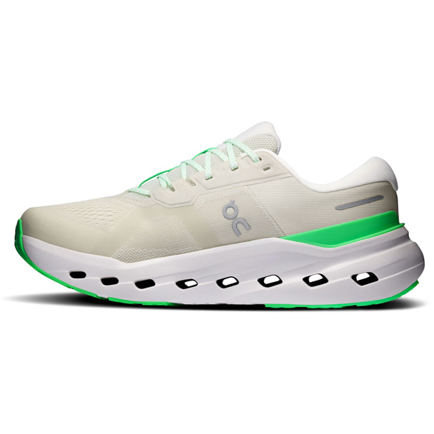 ON FOOTWEAR Men's Cloudrunner 3 Wide Ghost/Verdite Running Shoes