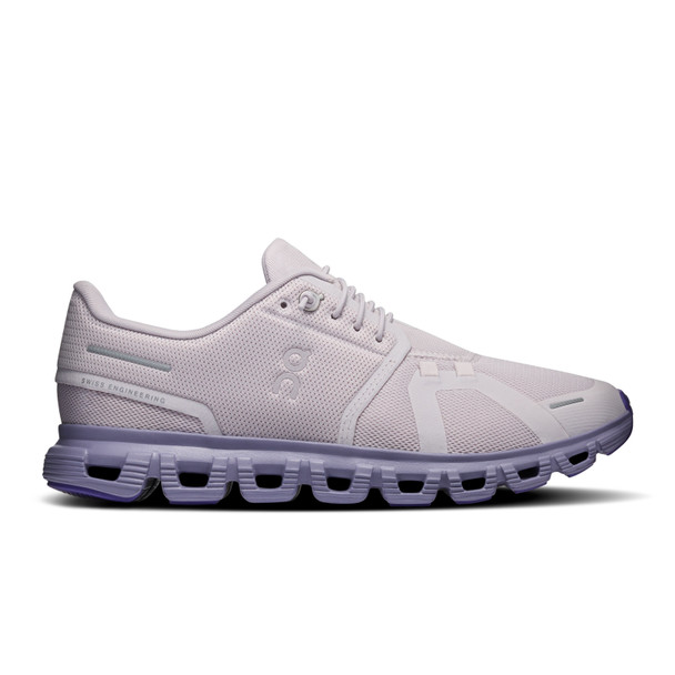 ON FOOTWEAR Women's Cloud 6 Ether/Tyrian Running Shoes