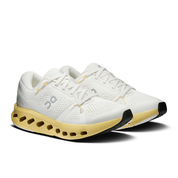 ON FOOTWEAR Women's Cloudsurfer 2 Ivory/Dijon Running Shoes