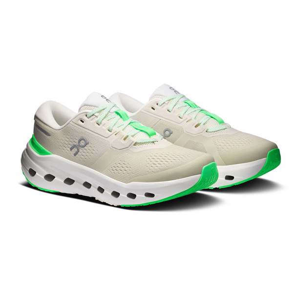 ON FOOTWEAR Women's Cloudrunner 3 Wide Ghost/Verdite Running Shoes