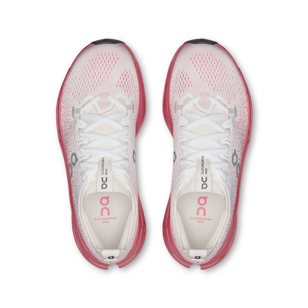 ON FOOTWEAR Women's Cloudsurfer Max White/Camellia Running Shoes