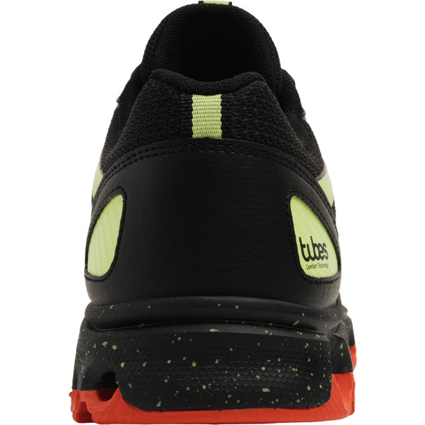 K-SWISS Men's Tubes 200 Black/Sharp Green/Mandarin Red Shoes