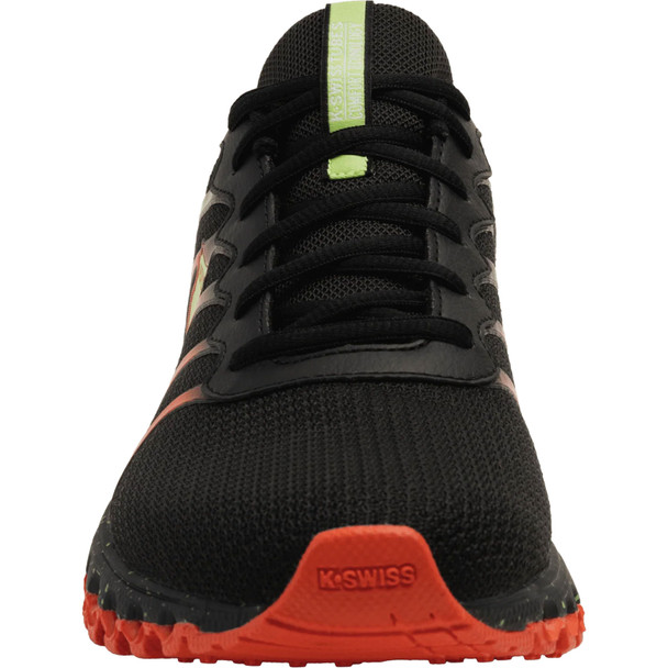 K-SWISS Men's Tubes 200 Black/Sharp Green/Mandarin Red Shoes
