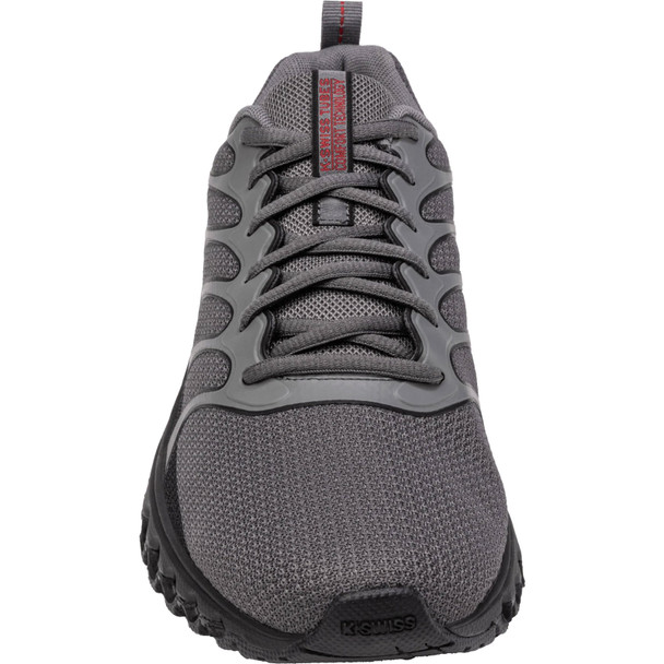 K-SWISS Men's Tubes 220 Smoked Pearl/Black/Mars Red Shoes