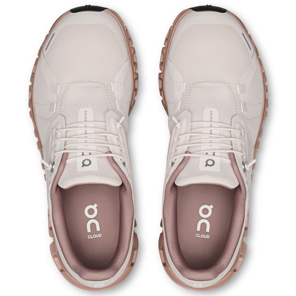 ON FOOTWEAR Women's Cloud 6 Oyster/Biscuit Running Shoes