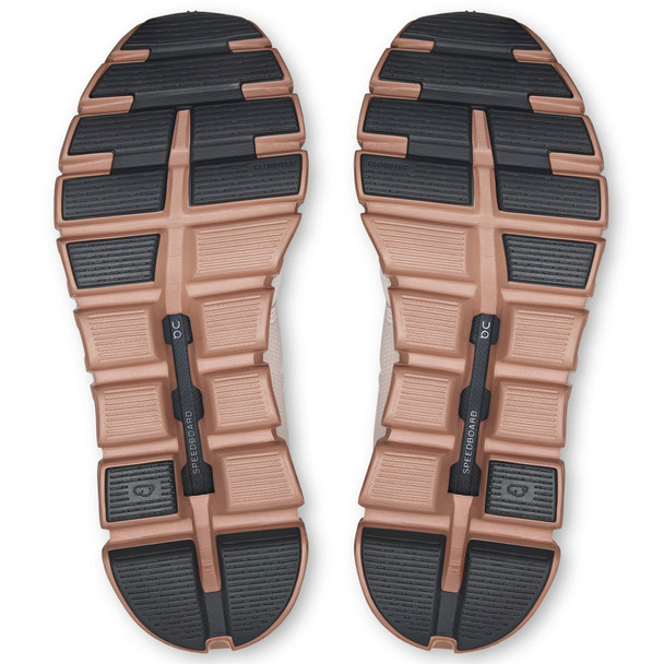 ON FOOTWEAR Women's Cloud 6 Oyster/Biscuit Running Shoes