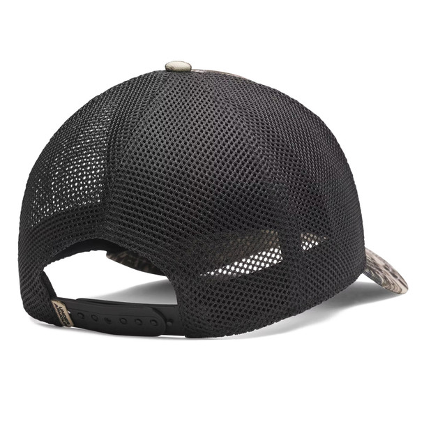UNDER ARMOUR Men's Essential Mid Desert Sand/Black Trucker Hat (1383441-290-OSFM)